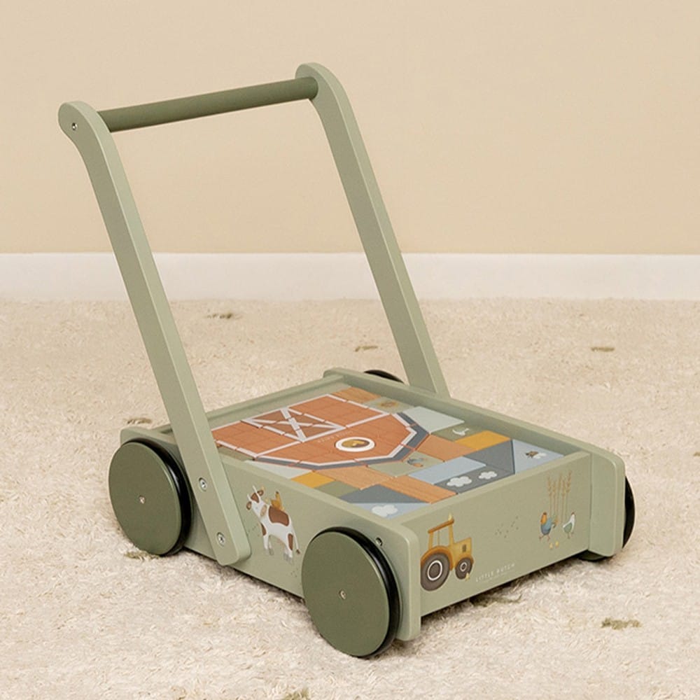 Little Dutch - Chariot à blocs en bois FSC - Little Farm (Little Dutch) - Couverture