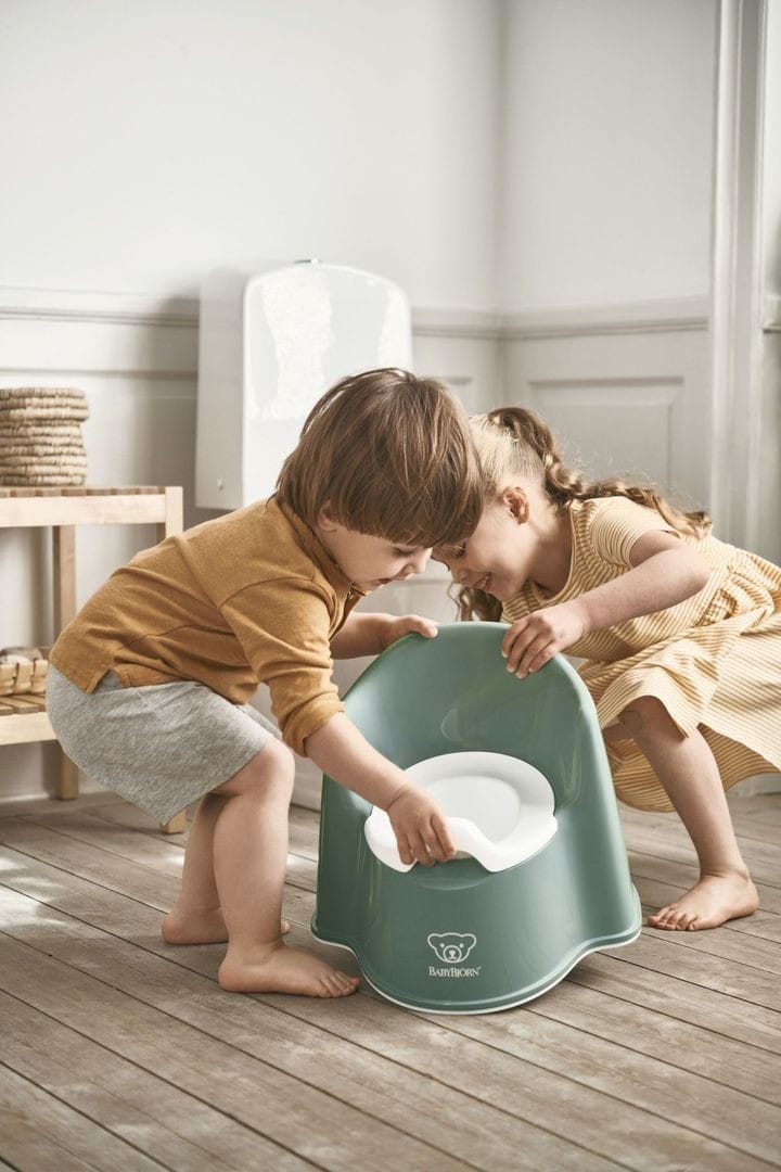 Pot Fauteuil - Vert Profond et Blanc (BabyBjörn) - Couverture