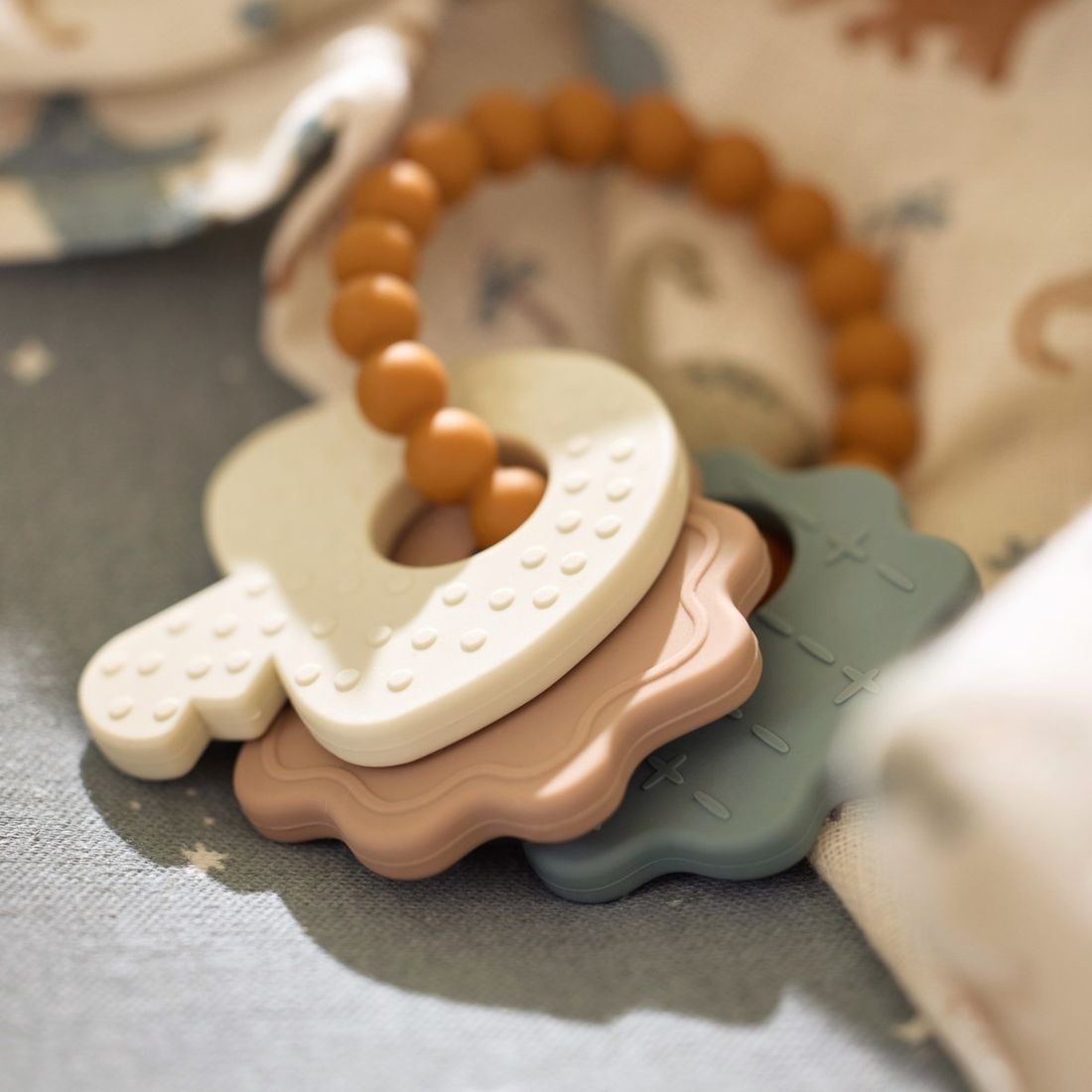 Anneau de dentition en silicone Lovely Birds (Jollein) - Couverture