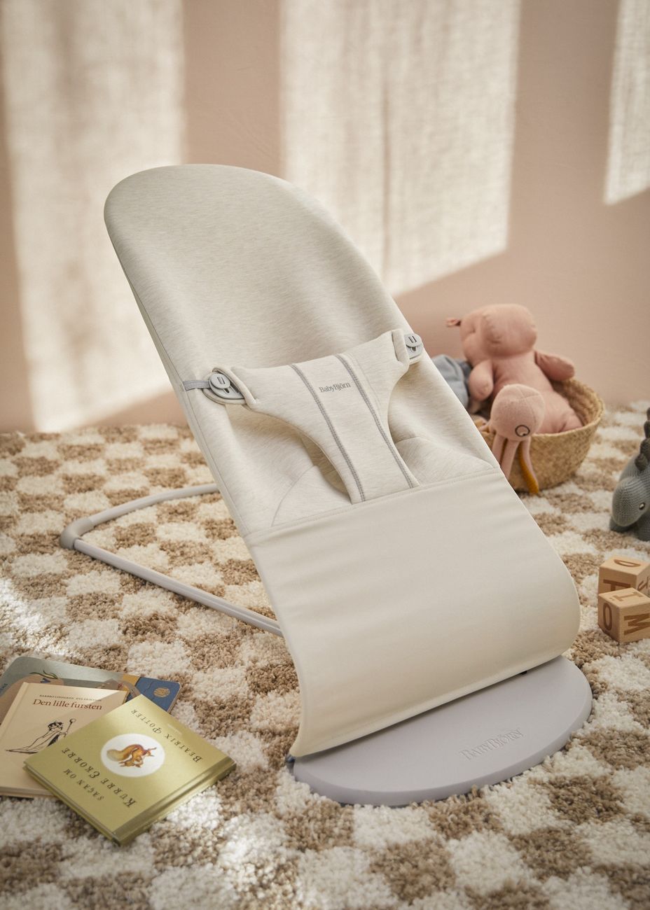 Transat Bliss - Beige clair / Jersey 3D / Gris clair (BabyBjörn) - Couverture