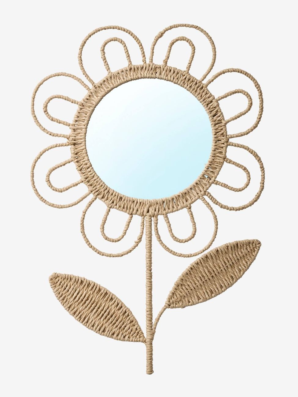 Miroir XL fleur mural beige (Vertbaudet) - Couverture