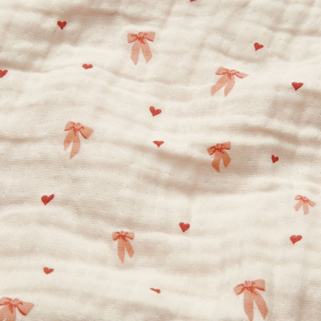 Couverture bébé en mousseline Bows (100 x 100 cm) (Cam Cam Copenhagen) - Couverture