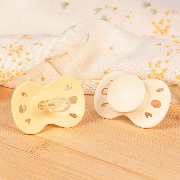 Sucette Anatomique Essentielle - 0-6 Mois - Lot De 2 Jaune + Beige (Biolane) - Couverture