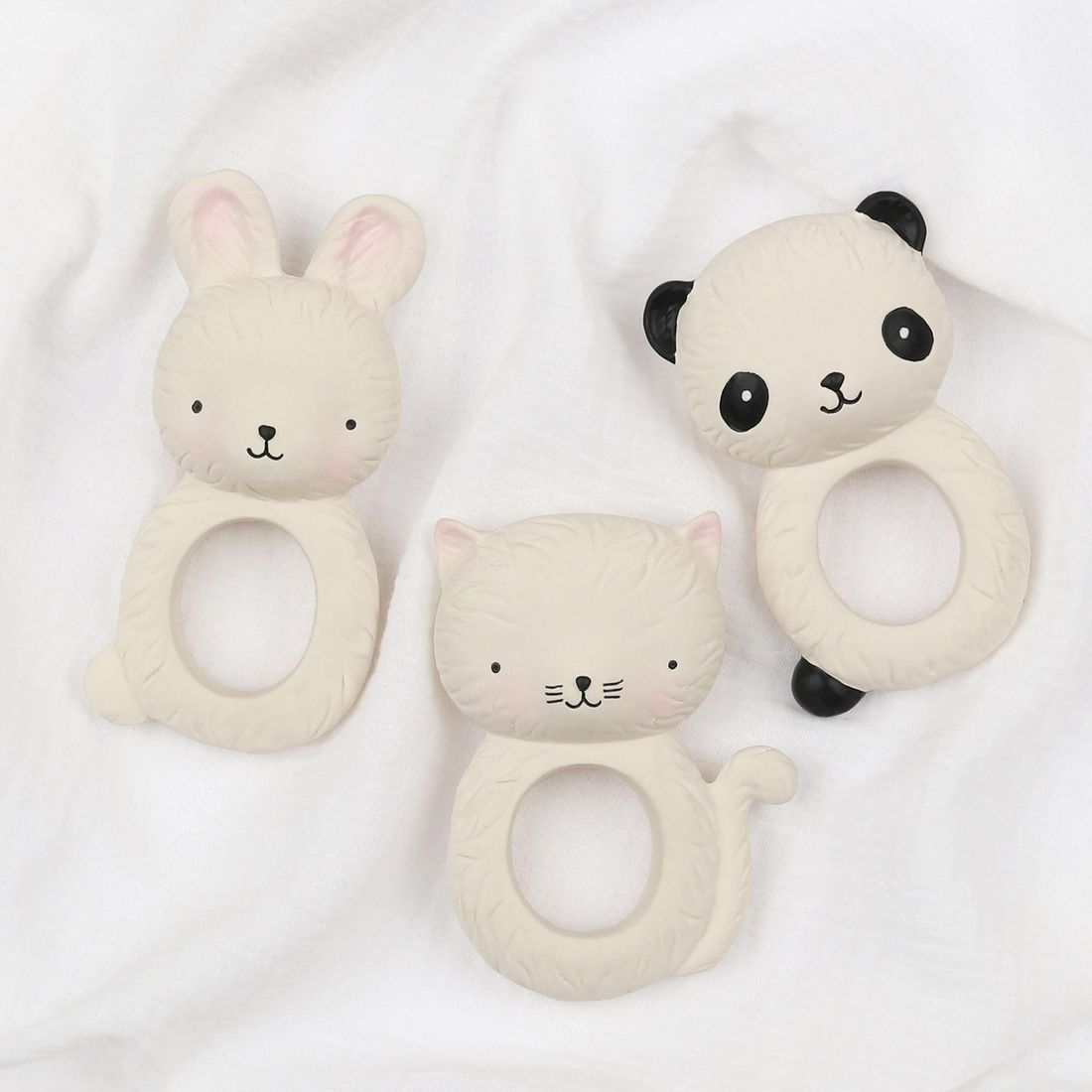 Anneau de dentition Lapin blanc (A Little Lovely Company) - Couverture