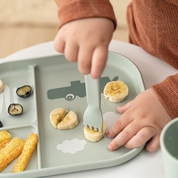 Lot de 3 Couverts Foodie - Happy Dots Vert (Done by deer) - Couverture