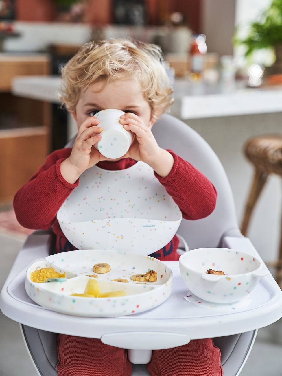 Coffret repas en silicone set imprimé (Vertbaudet) - Couverture