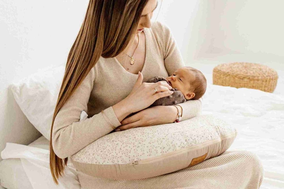 - Coussin d'Allaitement Herbs - Beige (Mon Lit Cabane) - Couverture