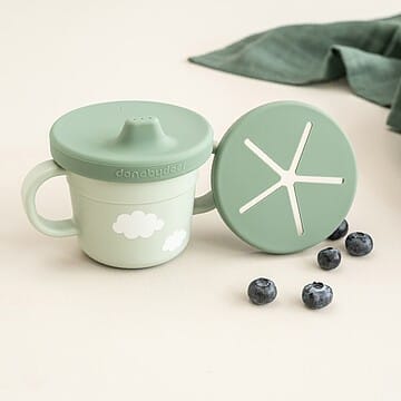 Tasse d'apprentissage & snack 3 en 1 Foodie Croco vert - Vert (Done by deer) - Couverture