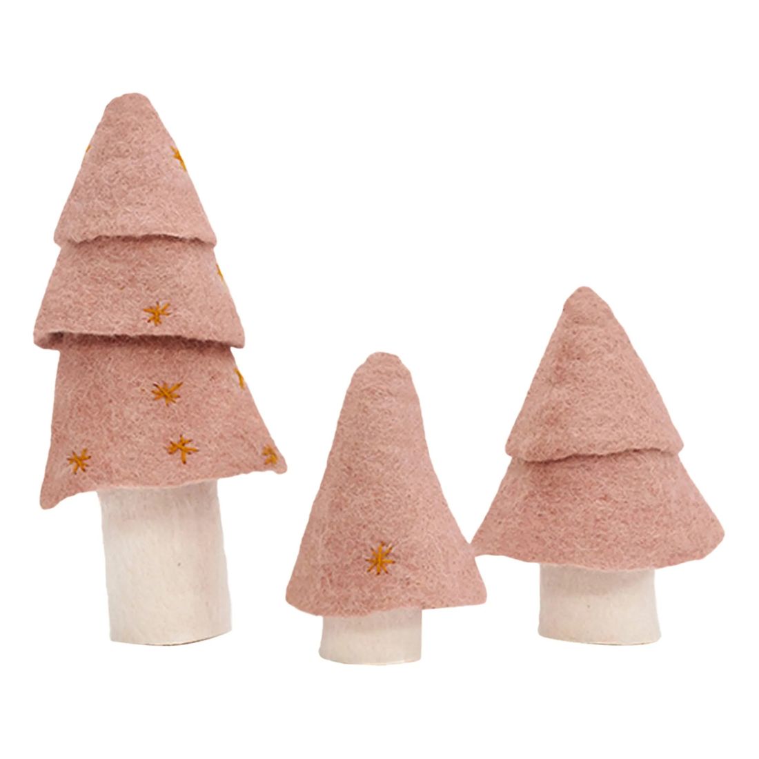 Muskhane - Muskhane - Sapin décoratif en feutre - Set de 3