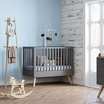 Lit Bébé Evolutif Nature Gris - 70 x 140 cm (Vox Meubles) - Couverture