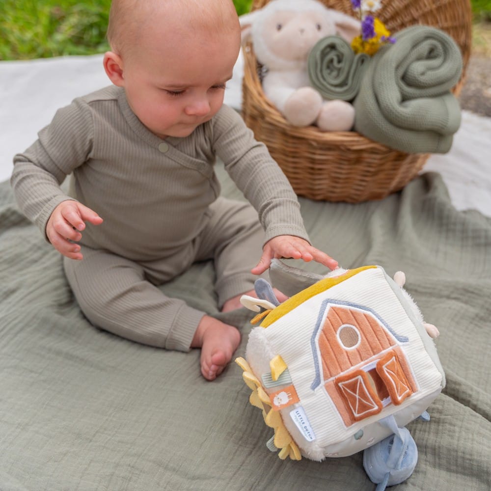 Cube d'activités soft Little Farm (Little Dutch) - Couverture