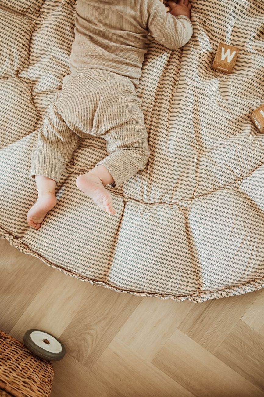 organic babymat & cocoon-stripes blue (Play & Go) - Couverture