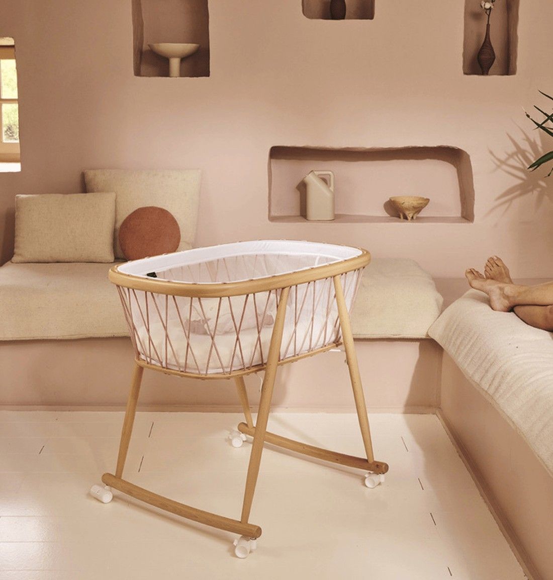 Charlie Crane - Berceau Kumi Mesh - Hazelnut