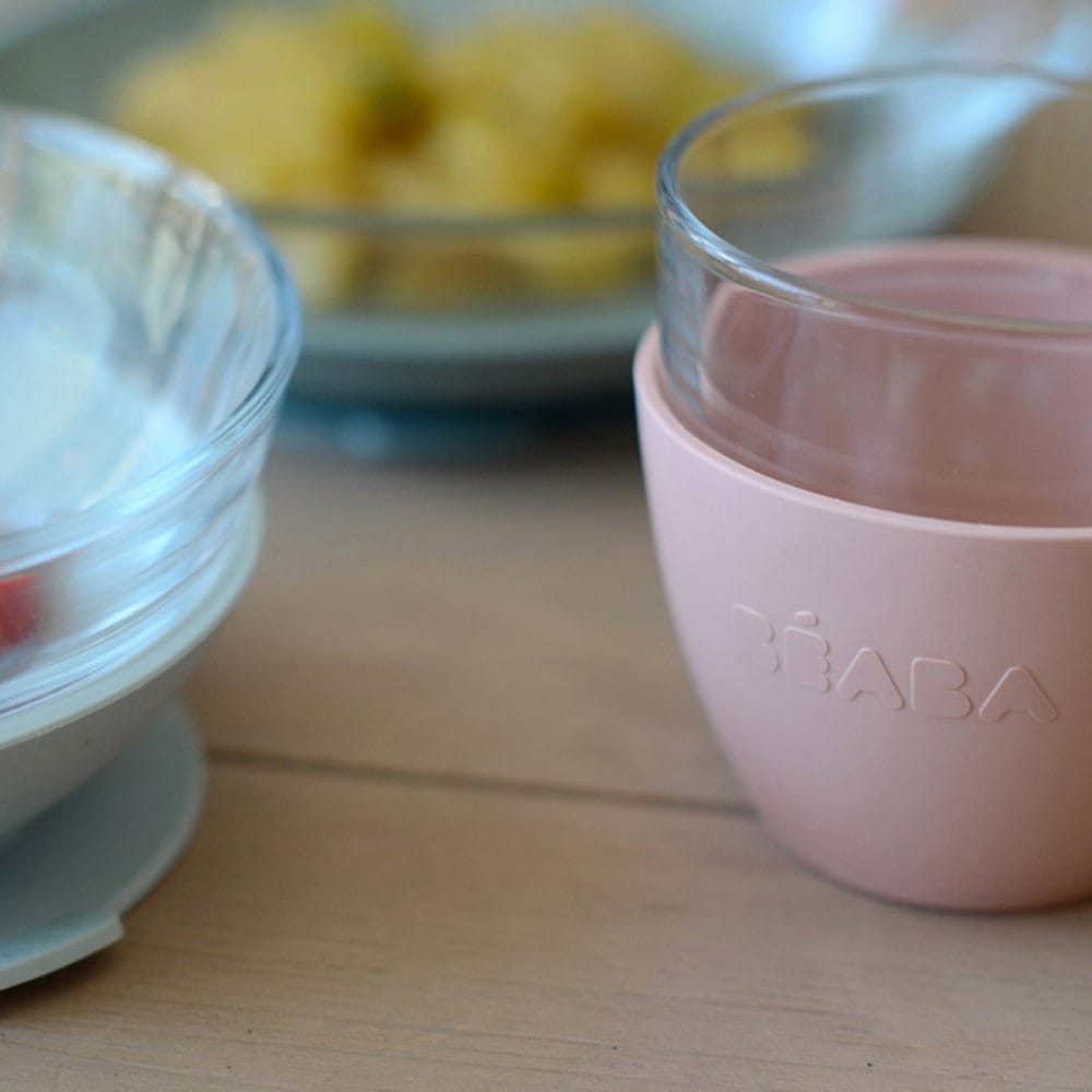 Coffret repas en verre Duralex Eucalyptus (3 pièces) (Béaba) - Couverture