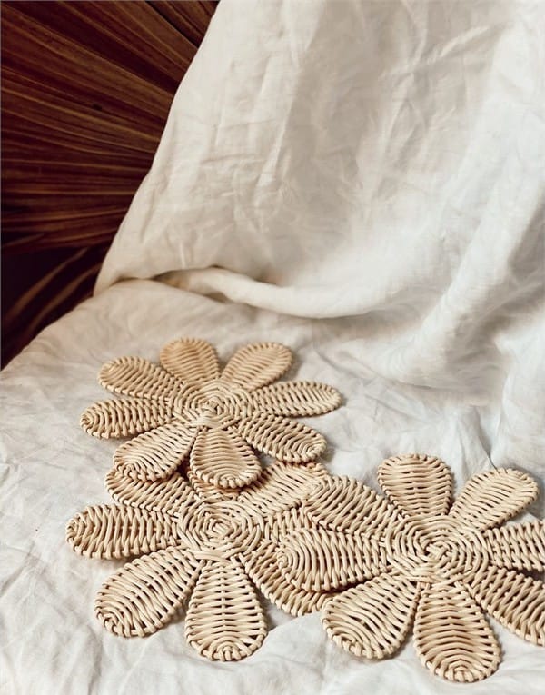 Set de fleurs en rotin (Terracotta) - Couverture