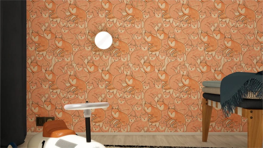 Season Paper - Papier peint Fox croud (Season Paper) - Couverture