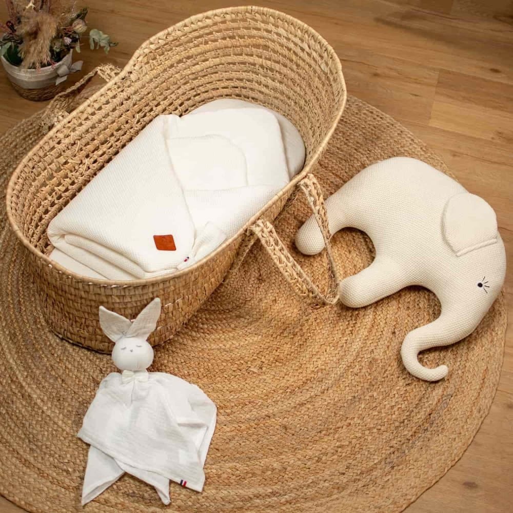 Gigoteuse bébé en nid d'abeille écru dès la naissance   4 mois (Sevira Kids) - Couverture