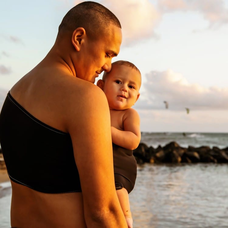 Echarpe de portage pour activité aquatique Aquabulle noir (taille L 42-44) (Neobulle) - Couverture