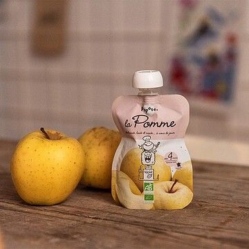 Gourde Repas Bio Pomme - 120 g (Popote) - Couverture