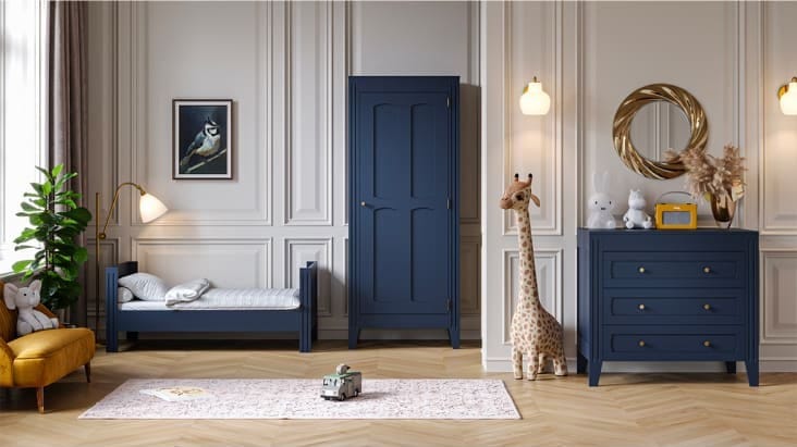 Armoire 1 porte bleu (Vox) - Couverture