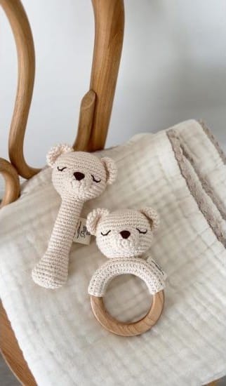 Hochet en Crochet - Petit Ours Blanc (Patti Oslo) - Couverture