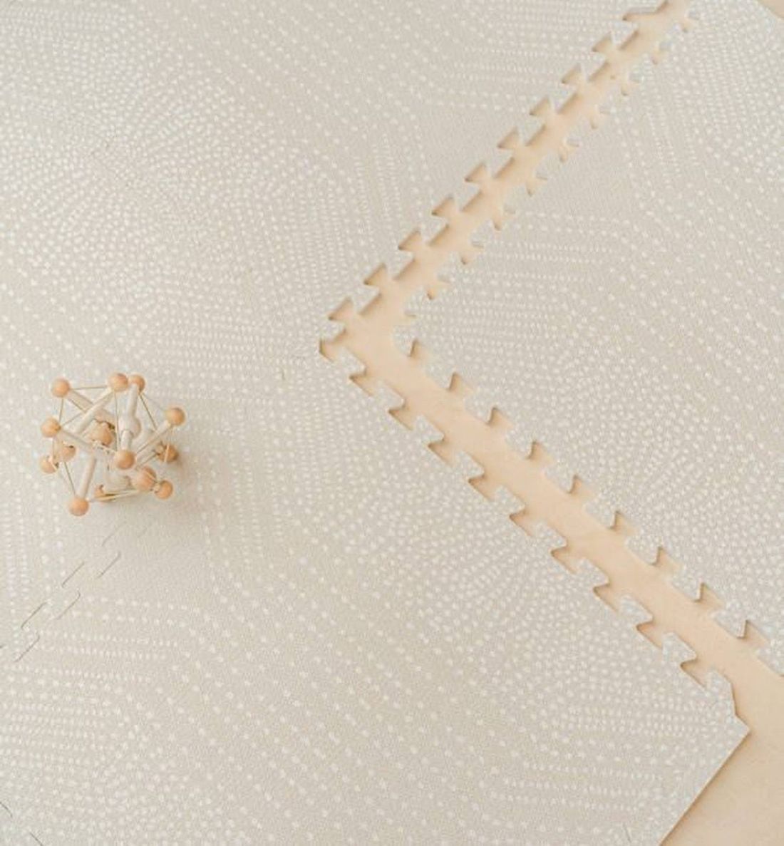 Haven Tapis D'éveil Et De Jeu Bébé Et Enfant Beige Clair (ToddleKind) - Couverture