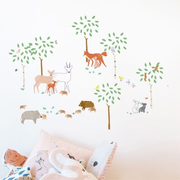 Stickers Balade en forêt (70 x 70 cm) (MIMI'lou) - Couverture