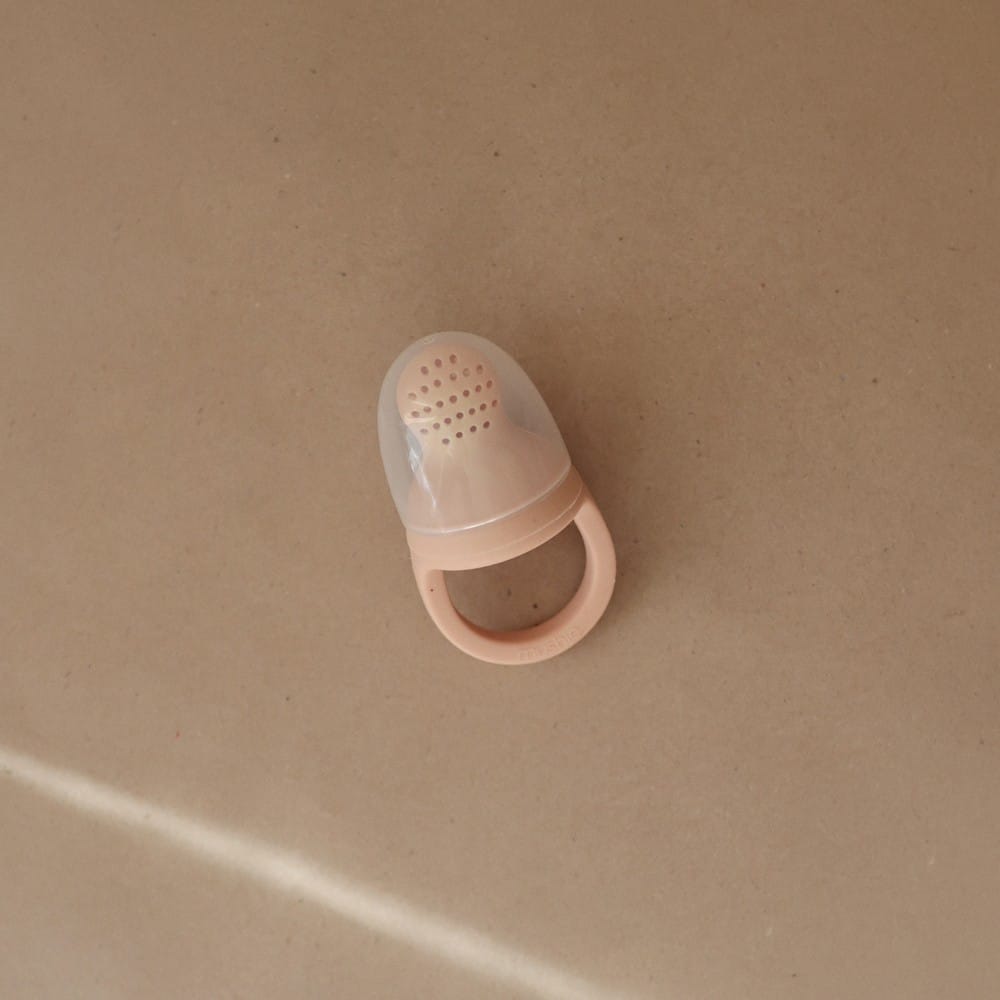 Lot de 2 sucettes grignoteuses en silicone Blush (Mushie) - Couverture