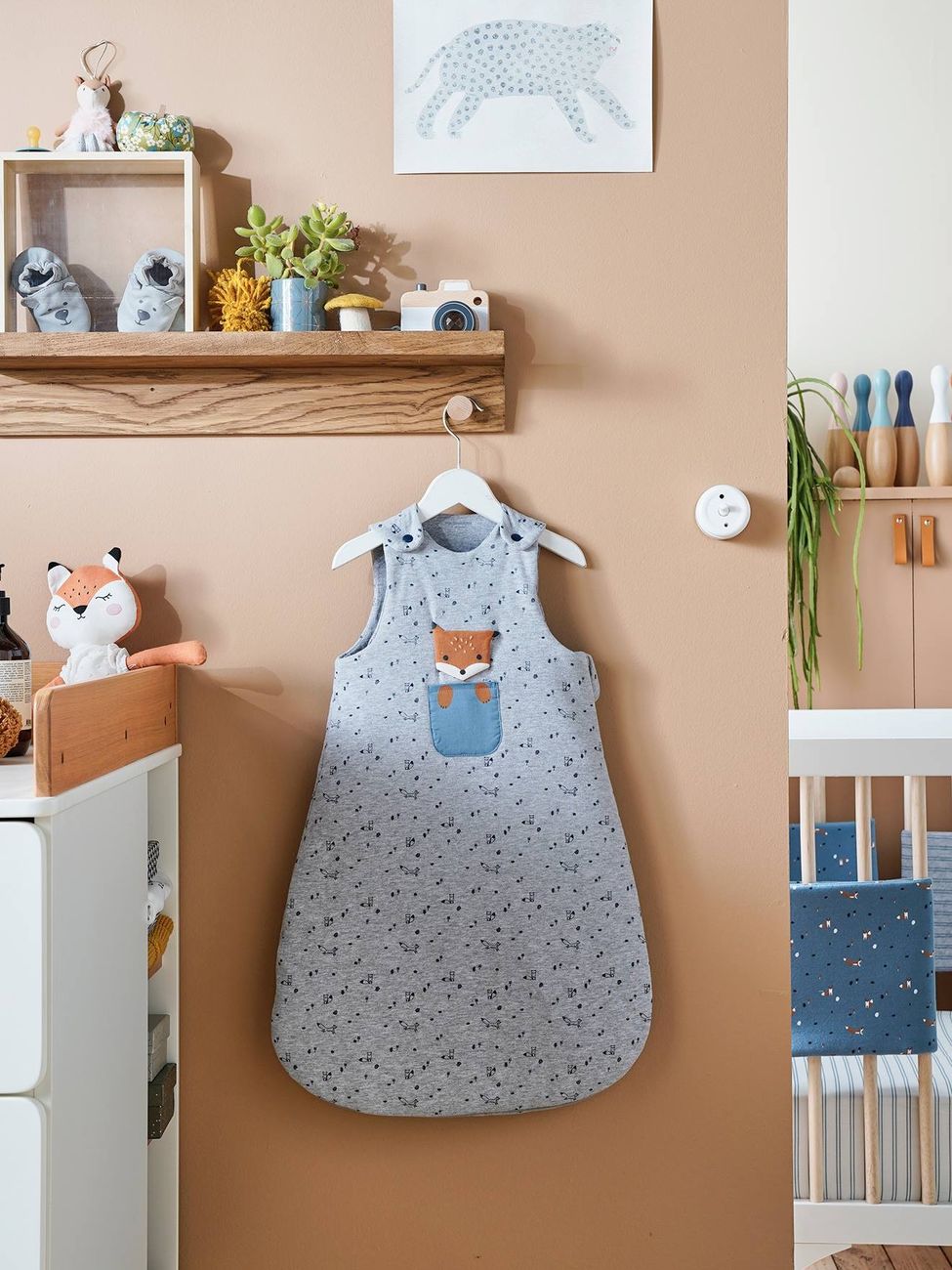 Gigoteuse BABY FOX gris chiné (Vertbaudet) - Couverture
