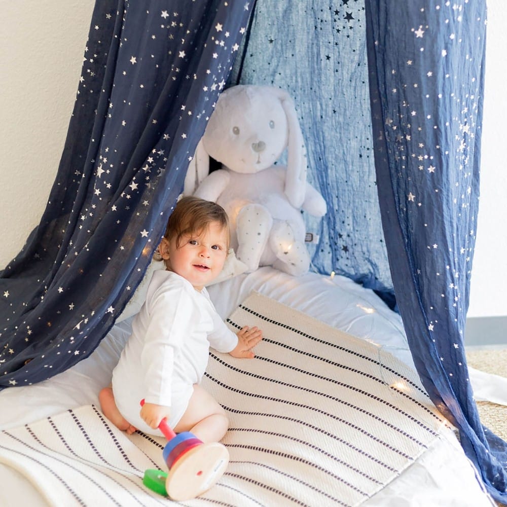 Ciel de lit bleu marine (260 cm) (Trois Kilos Sept) - Couverture