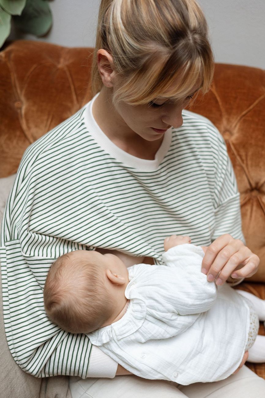 Sweat d'allaitement Mama in green (You&Milk) - Couverture