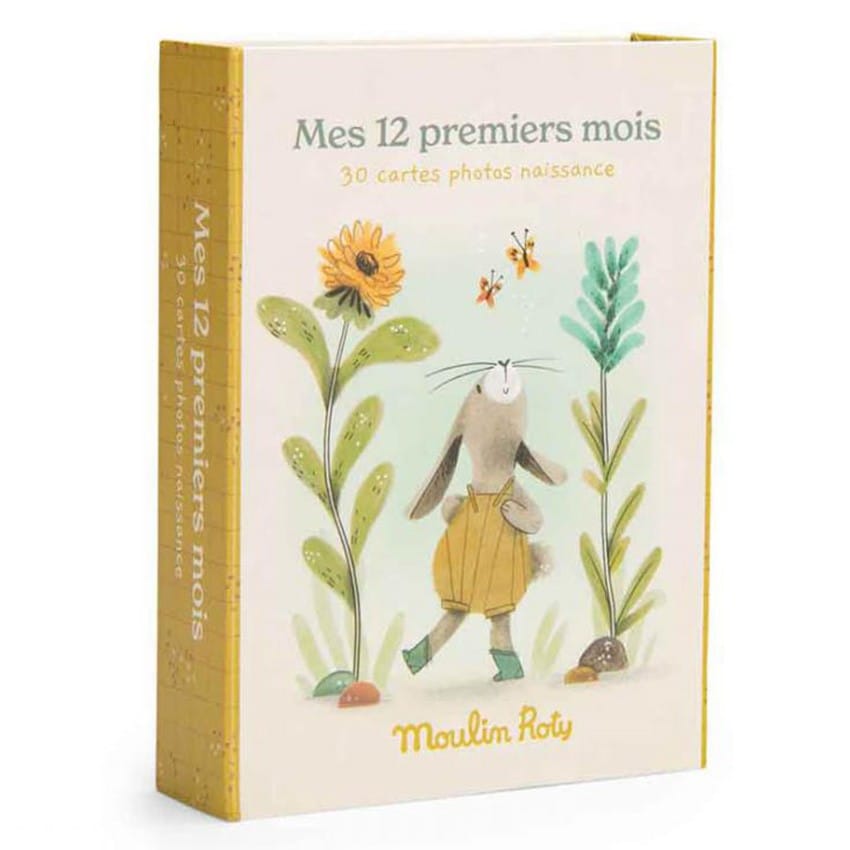 Cartes Mes 12 Premiers Mois - Trois Petits Lapins (Moulin Roty) - Couverture