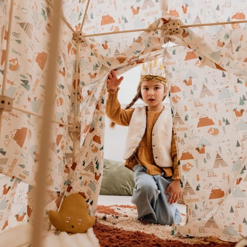 Cabanes à construire 111 pcs motif tipi (Sarbakane) - Couverture