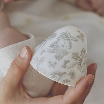 Biberon BibRond Toile de Jouy Gris - 150 ml (Elhée) - Couverture