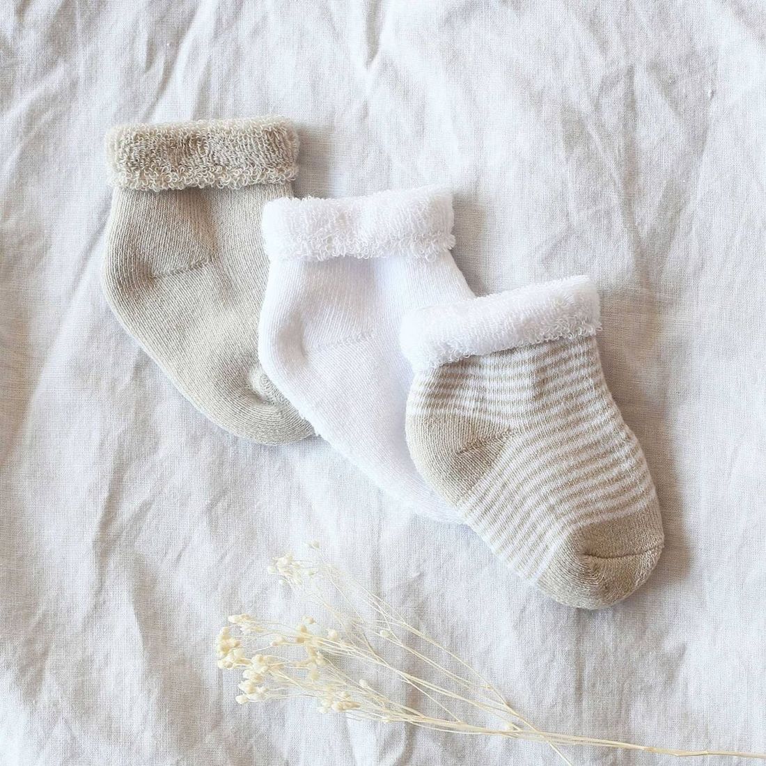 Lot De 3 Paires De Chaussettes Bébé Ecru (Trois Kilos Sept) - Couverture