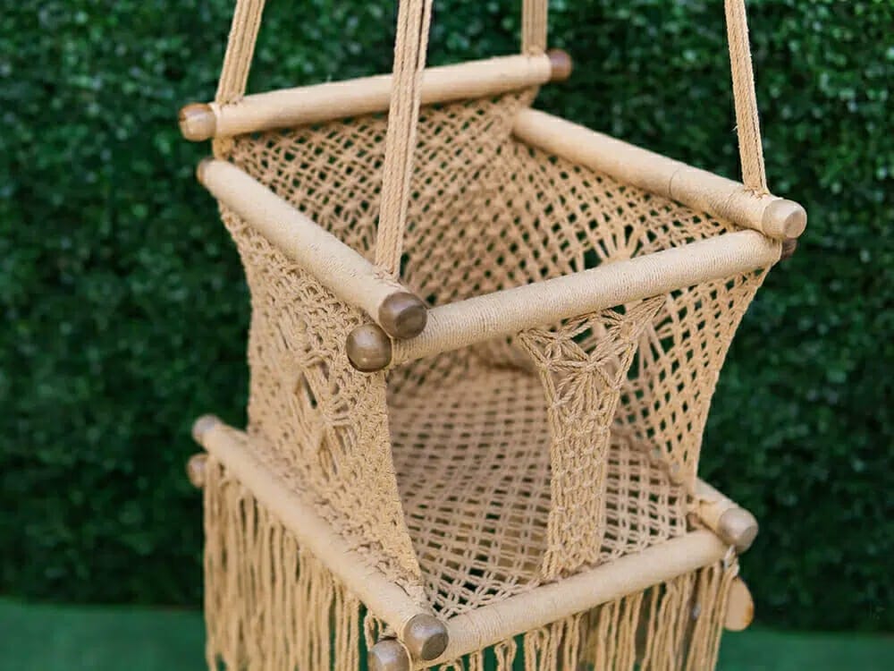 Hamac bébé macramé taupe (Hamac Del Sol) - Couverture