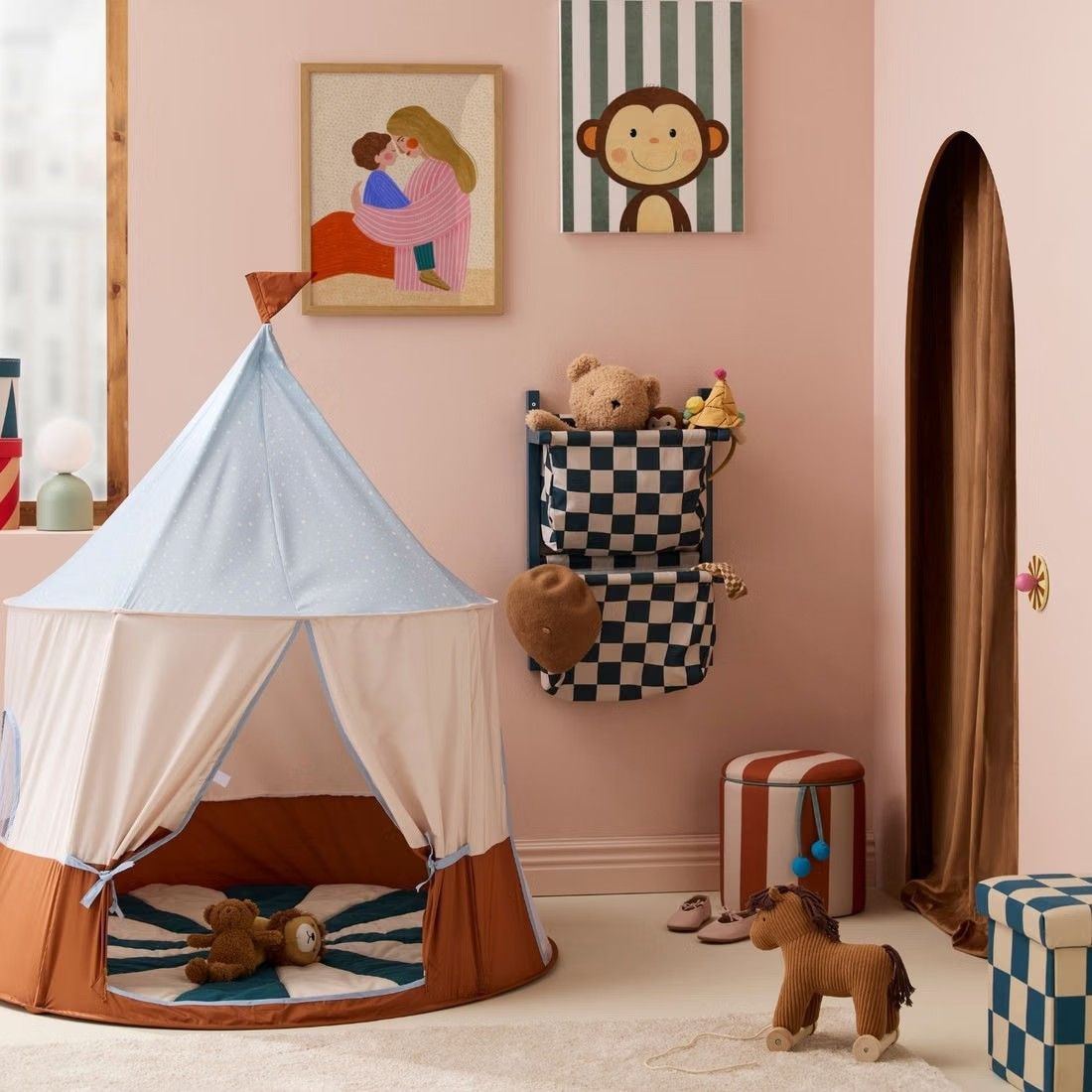 Tente de jeu Circus Bleu (Kid's Concept) - Couverture