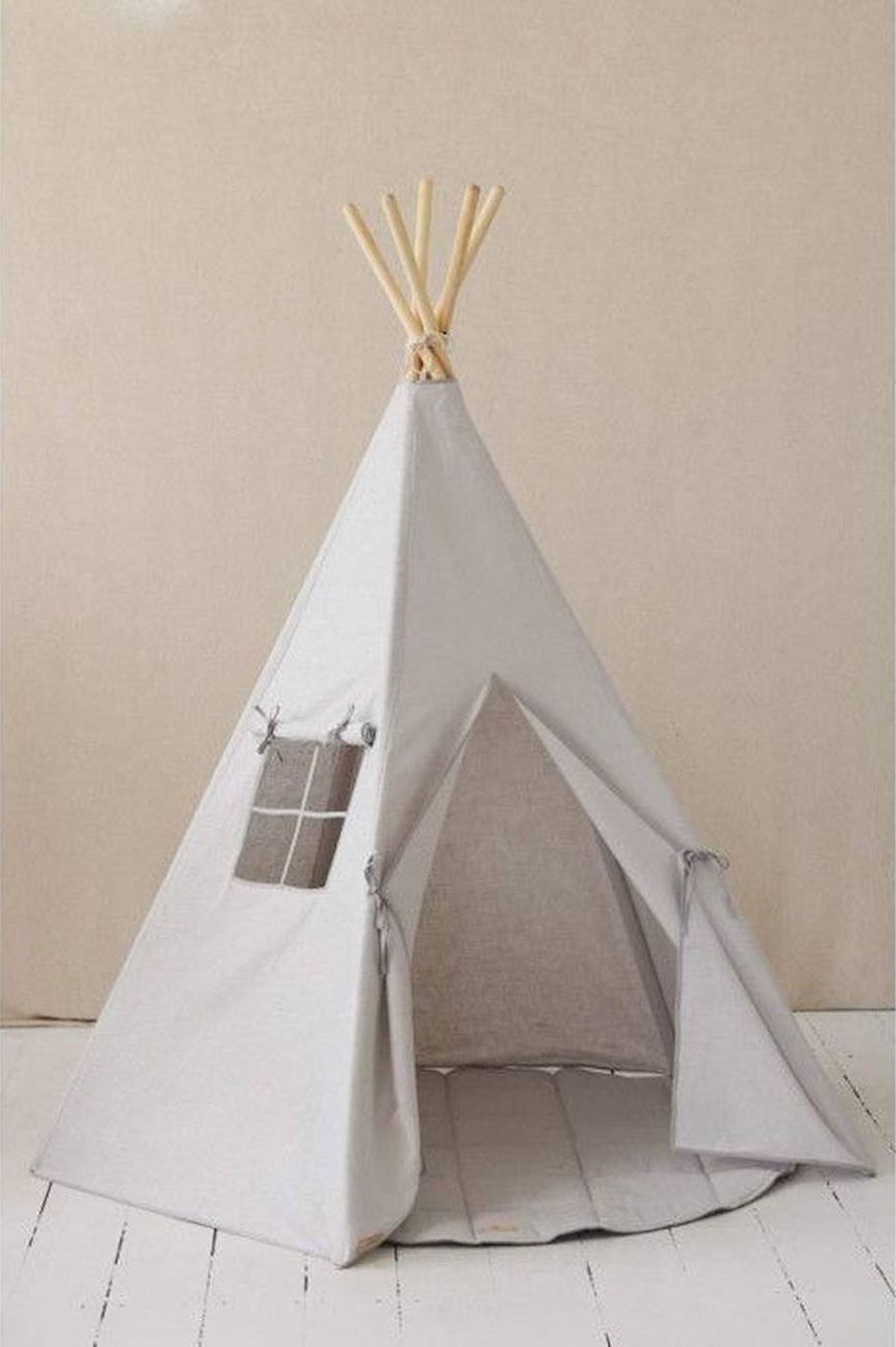 Tente tipi avec tapis gris pigeon (Moi Mili) - Couverture
