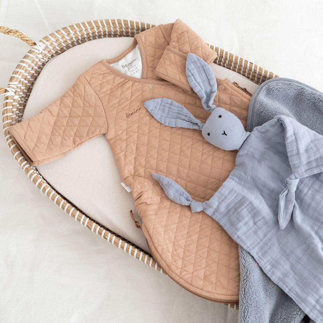Gigoteuse Avec Moufles Mi-saison - Tog 1.5 Matelassé Confort Beige (Bemini) - Couverture