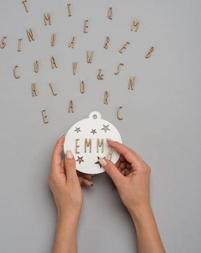 Boule De Noël Personnalisable En Bois Blanc (Vintiun) - Couverture