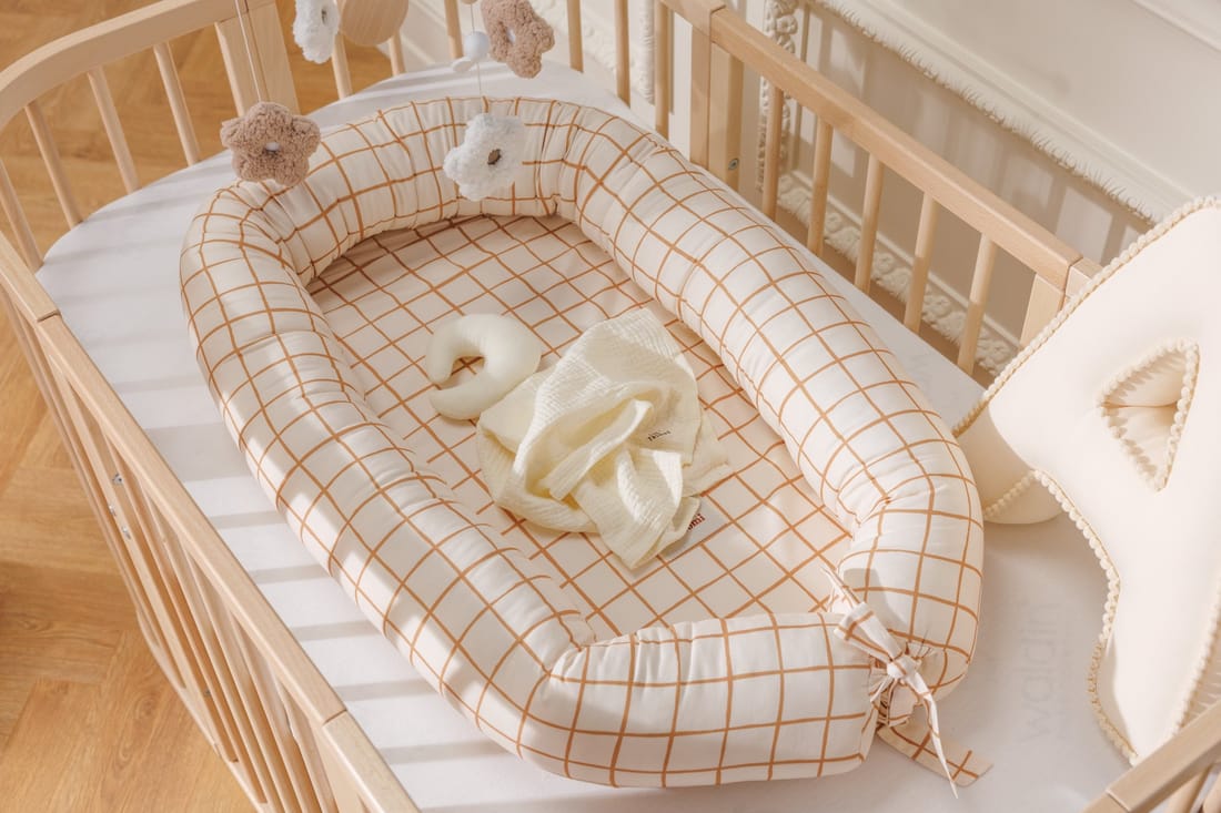 - Réducteur de Lit Vichy Caramel - (Mon Lit Cabane) - Couverture