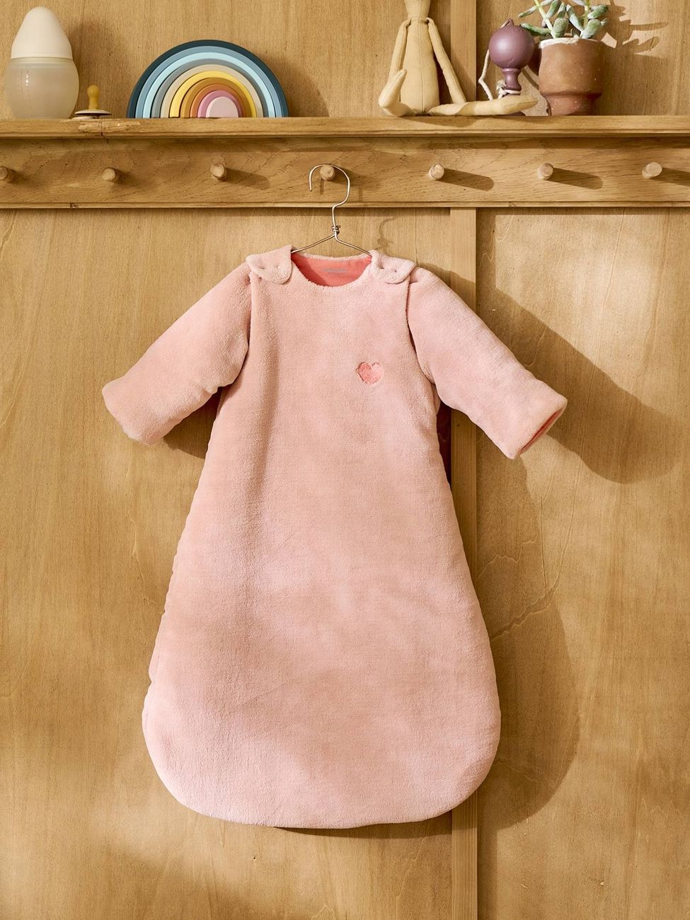 Gigoteuse en polaire ALASKA rose (Vertbaudet) - Couverture
