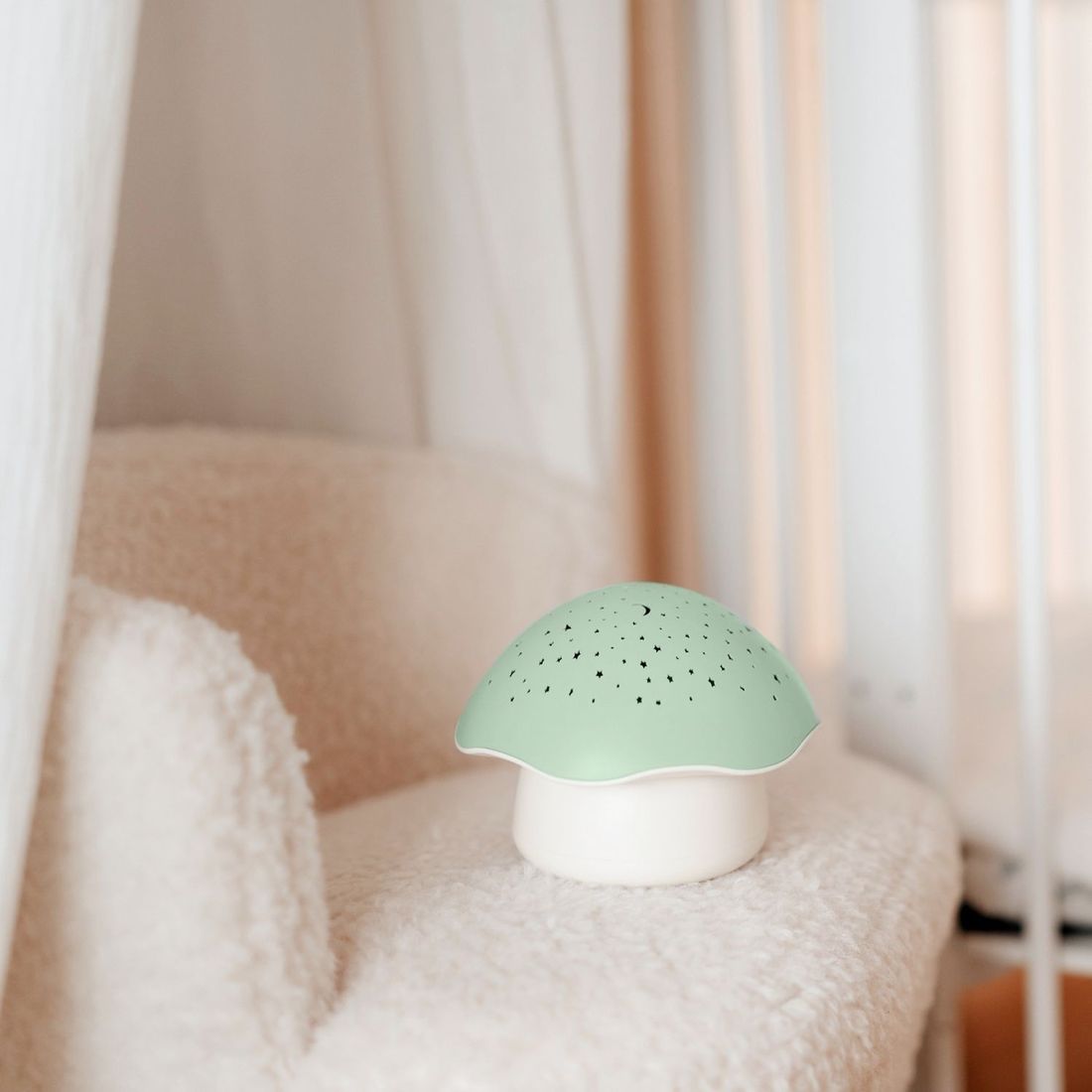 Projecteur d'étoiles Champignon Vert (Pabobo) - Couverture