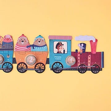 Puzzles pour Apprendre à Compter - Mon Petit Train (Londji) - Couverture