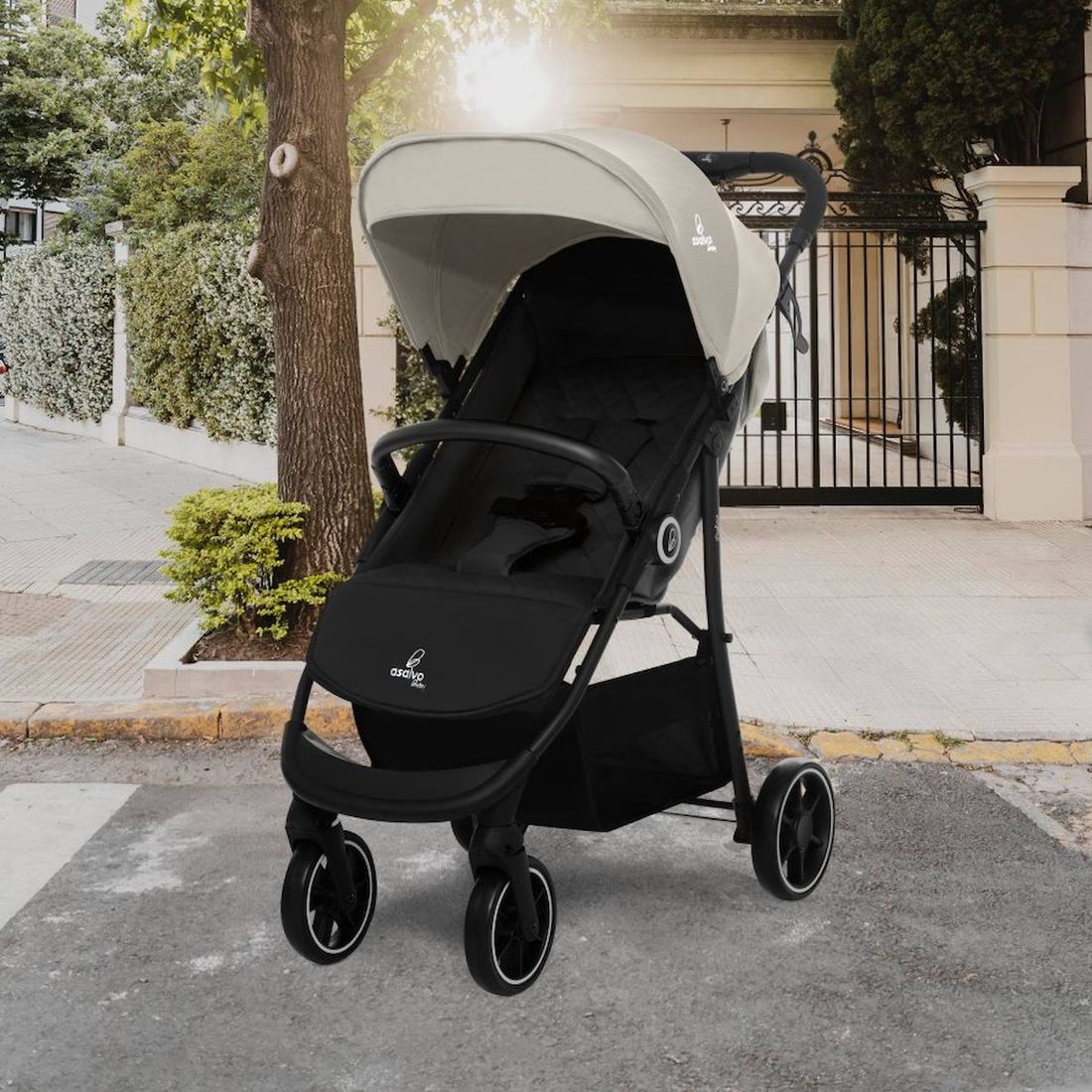 Trio Poussette, Nacelle, Et Siège Auto Oslo Beige (Asalvo) - Couverture