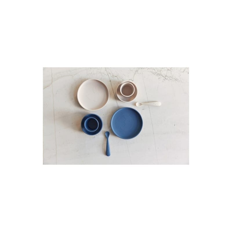 Coffret de table bébé silicone nougat (4 (Jollein) - Couverture