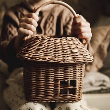 Petit Panier Cabane en Rotin - Naturel (Olli Ella) - Couverture