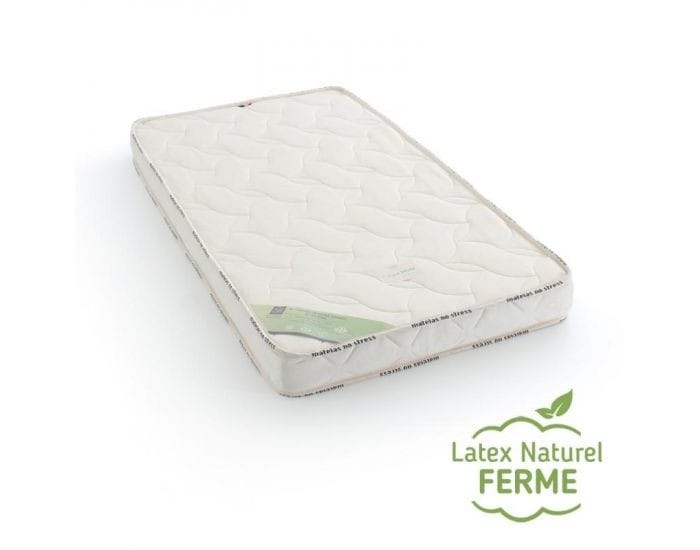 Matelas Bébé Latex Naturel - 14 cm 60x120 (Matelas No Stress) - Couverture