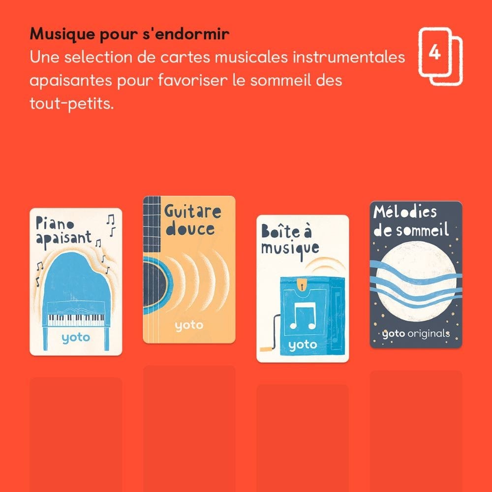 Pack Musique pour s'endormir pour Yoto Player et Mini (4 cartes) (Yoto) - Couverture