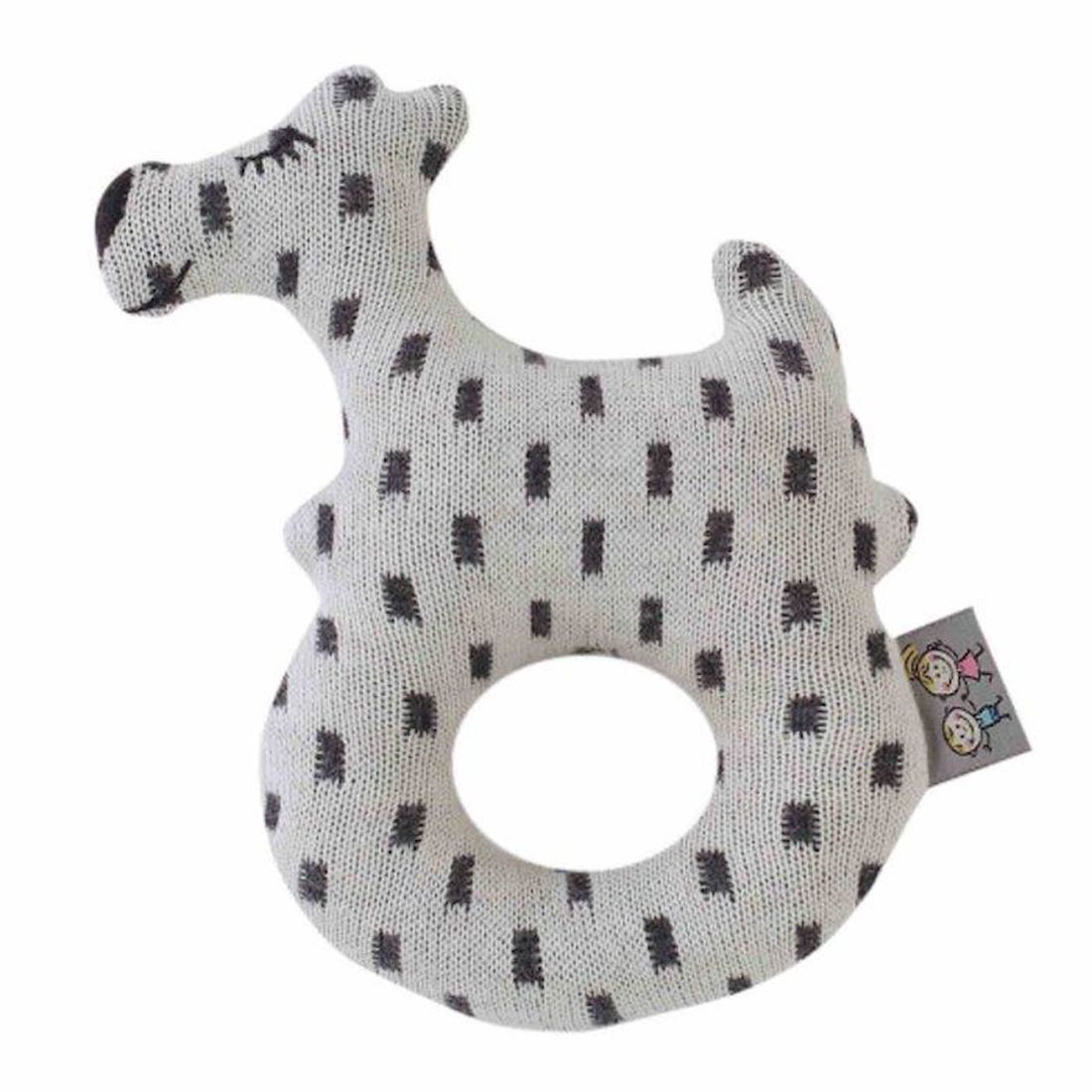 Hochet bébé coton tricoté chien scotty (Sevira Kids) - Couverture